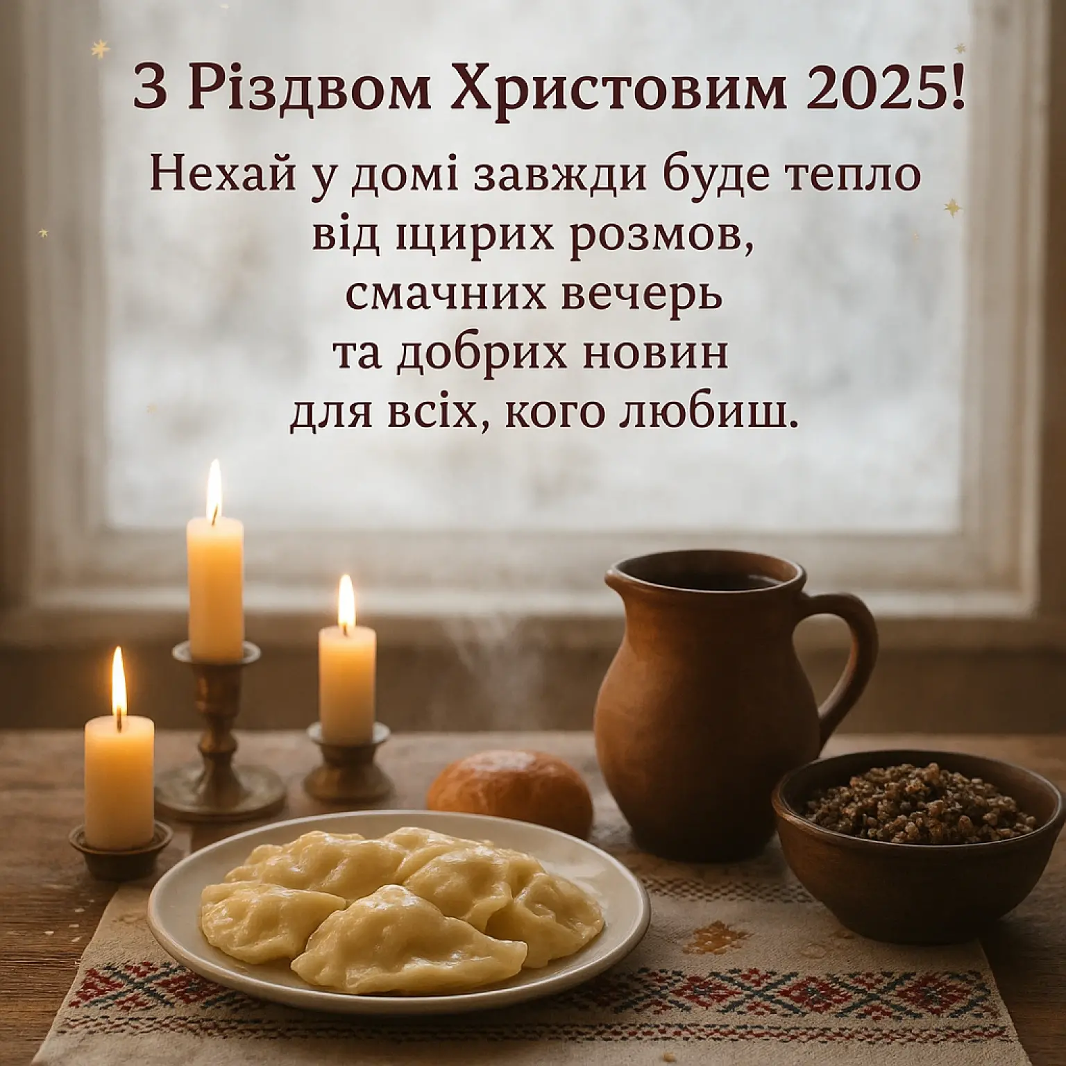 Привітання з Різдвом 2025
