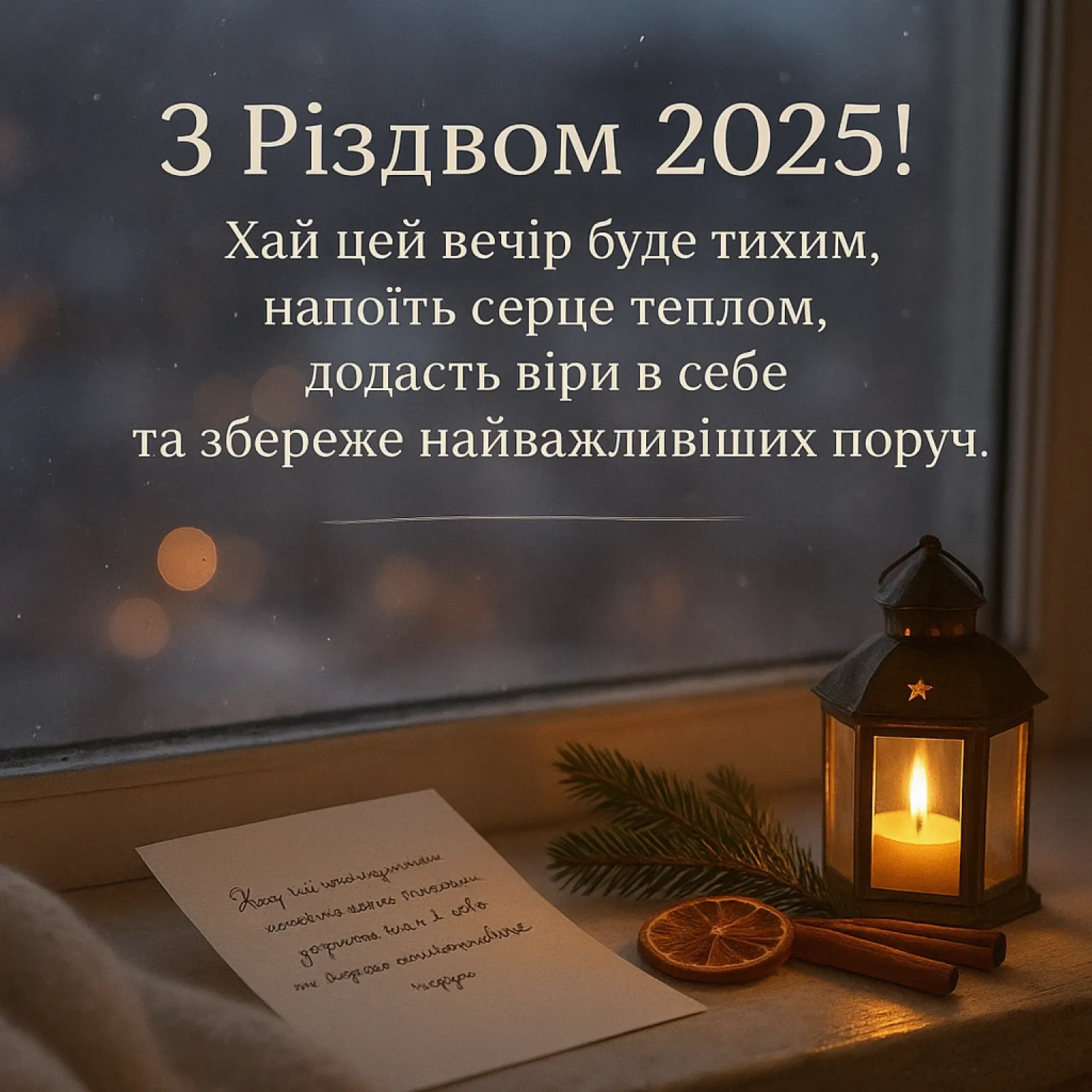 Привітання з Різдвом 2025