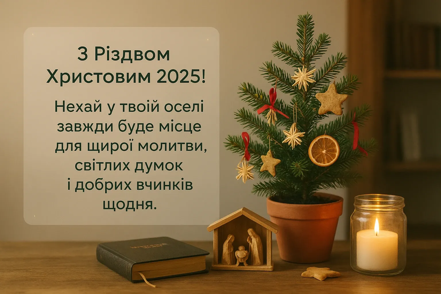 Привітання з Різдвом 2025
