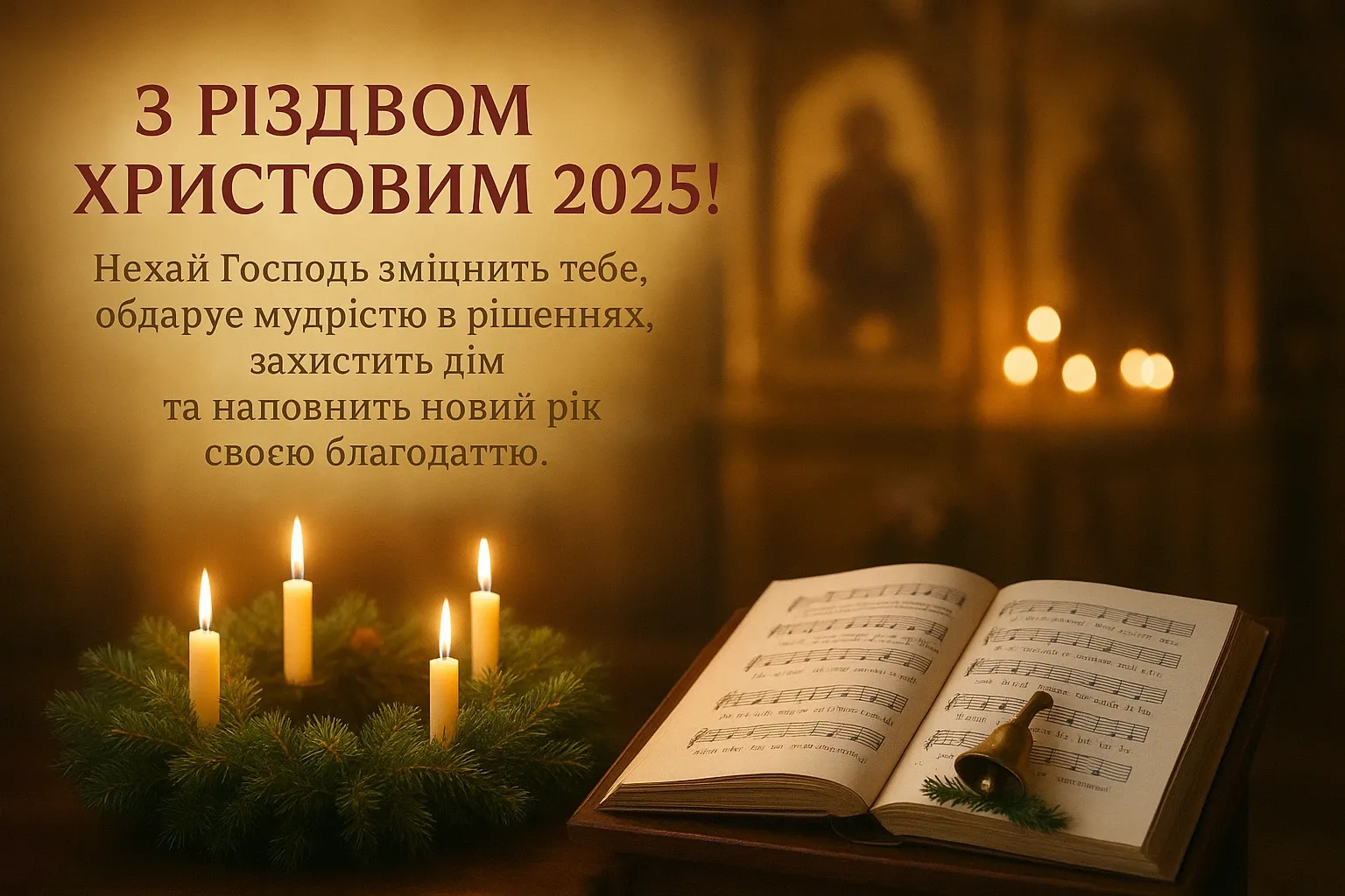 Привітання з Різдвом 2025
