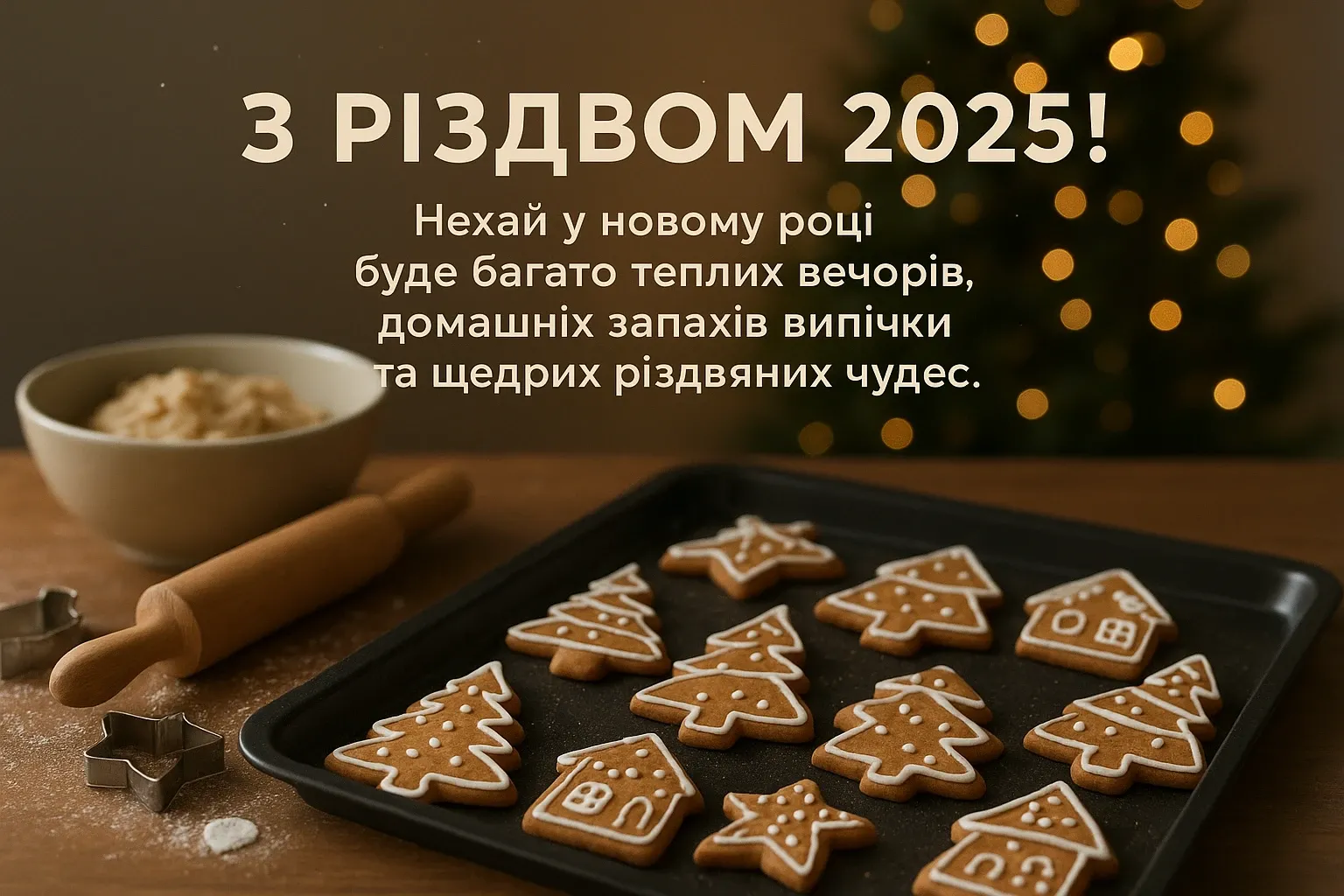 Привітання з Різдвом 2025