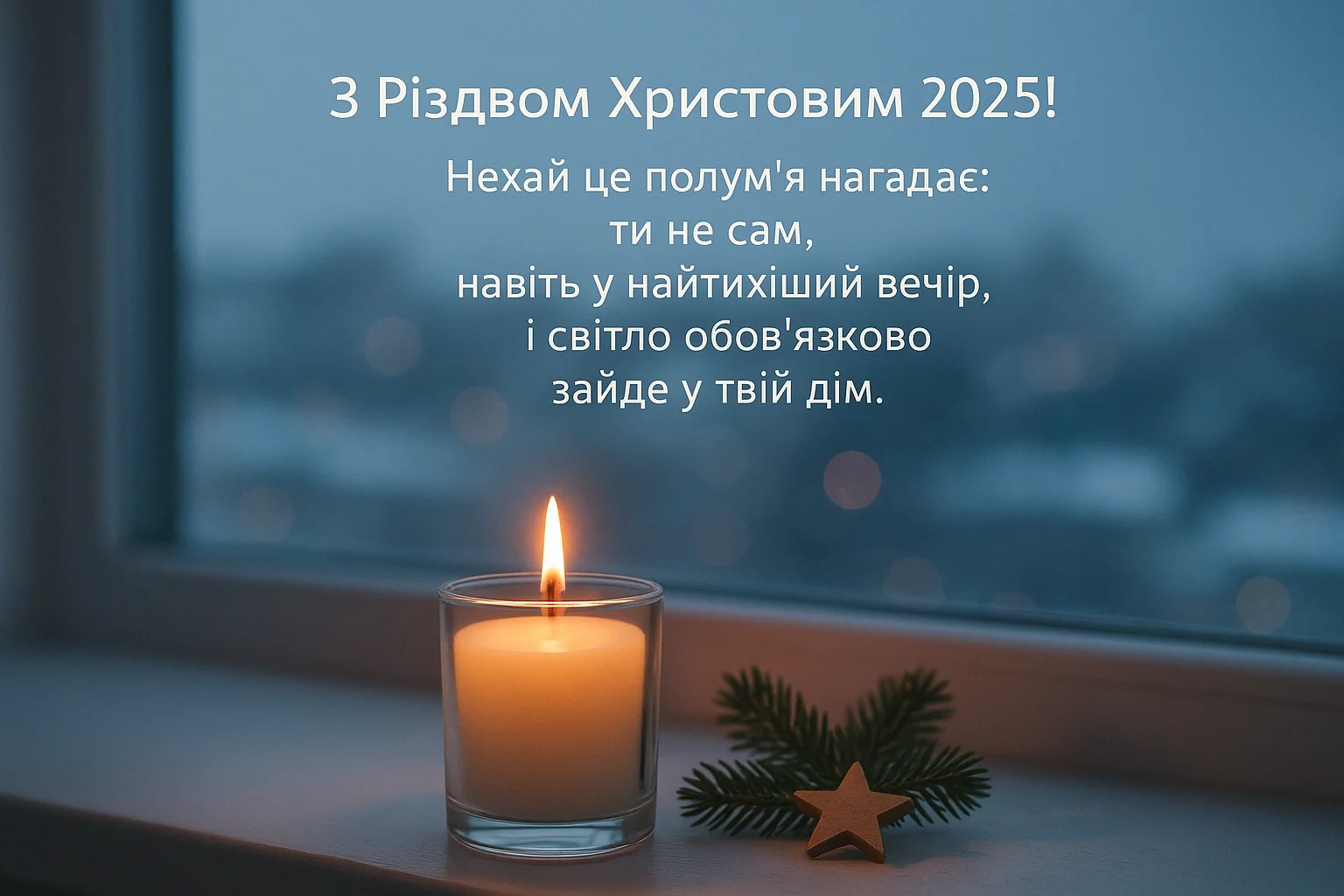 Привітання з Різдвом 2025