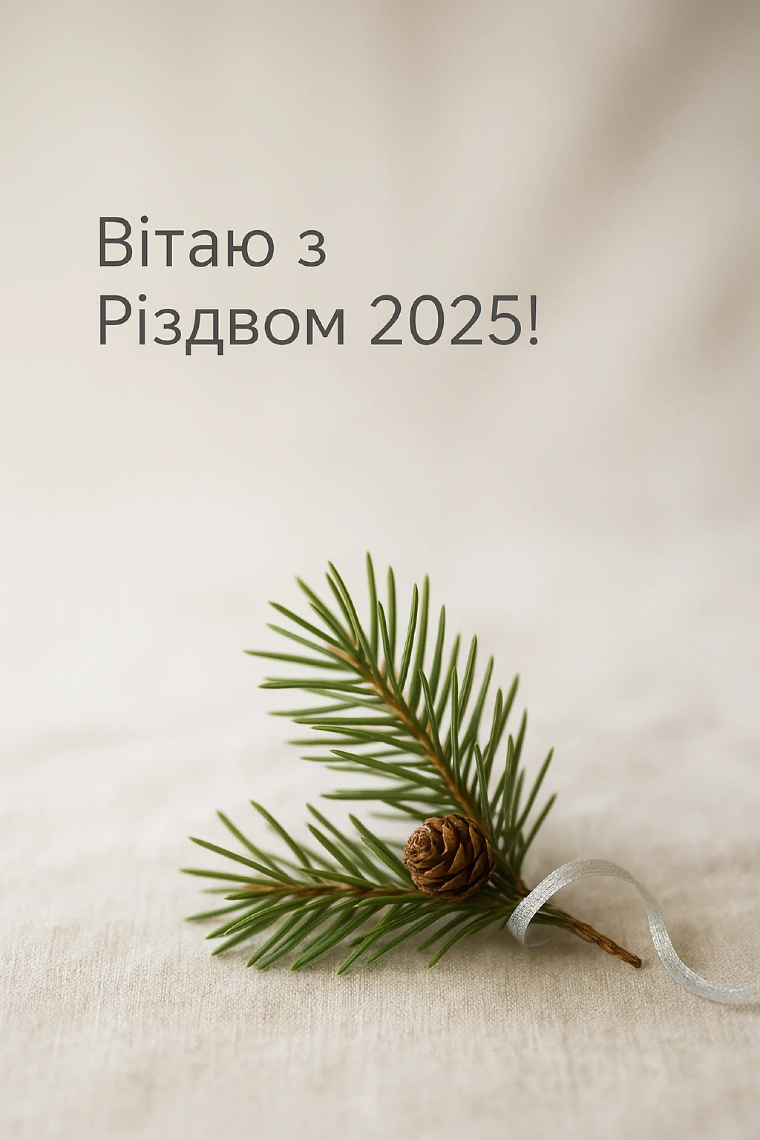 Привітання з Різдвом 2025