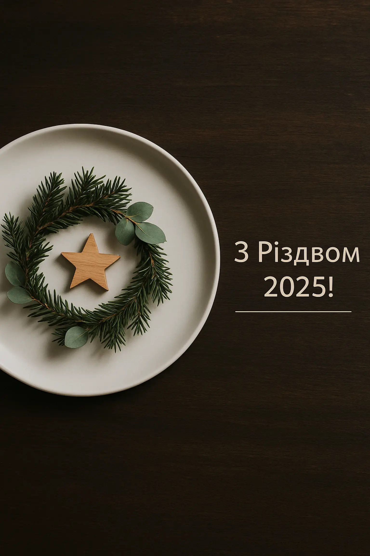 Привітання з Різдвом 2025