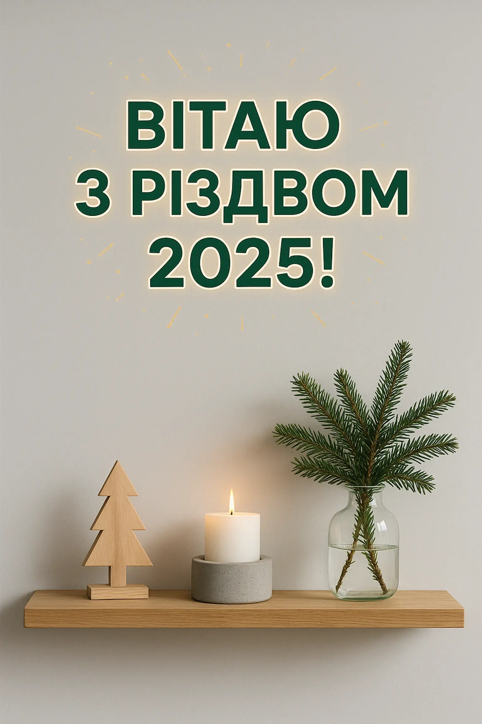 Привітання з Різдвом 2025