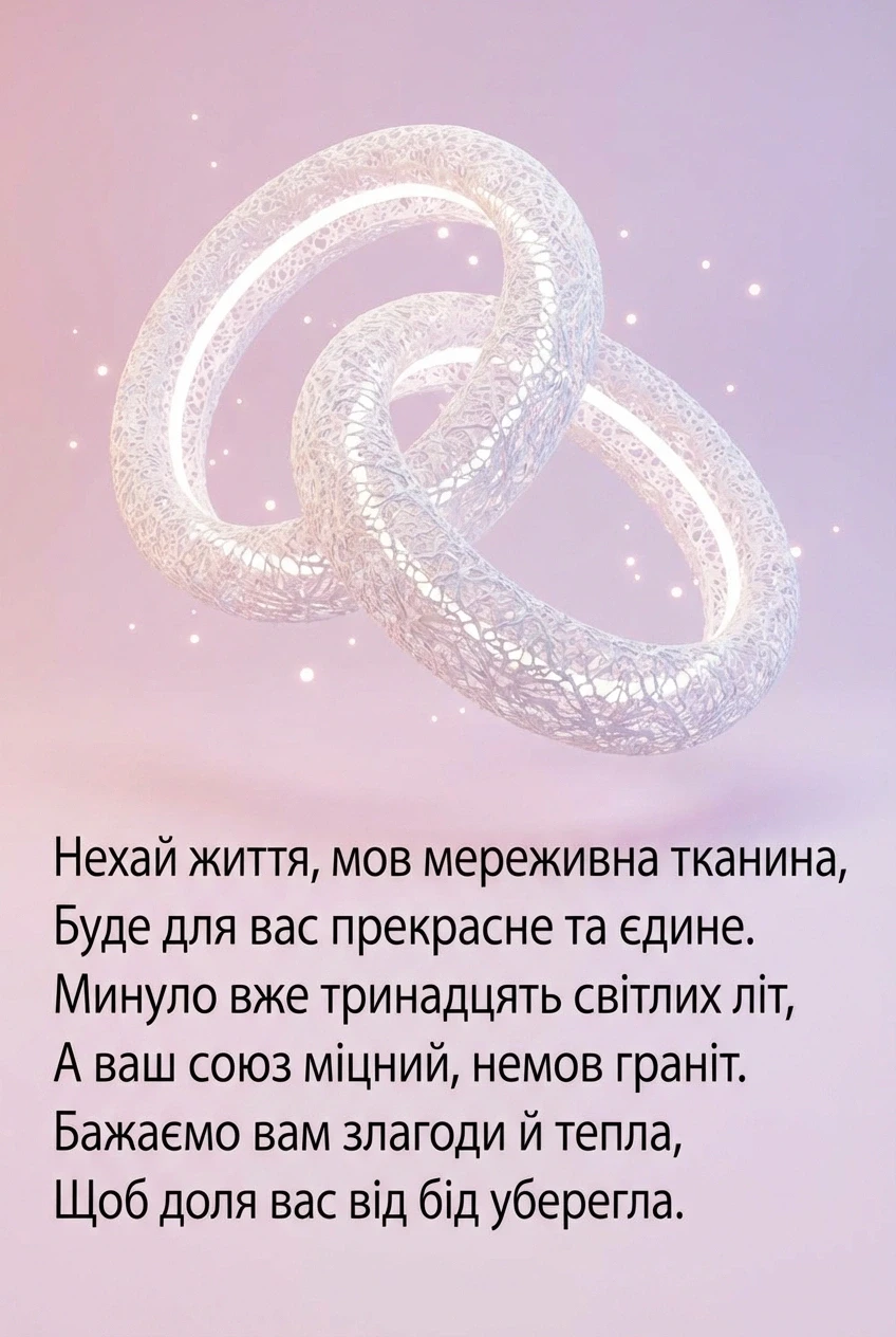 13 років весілля - картинки
