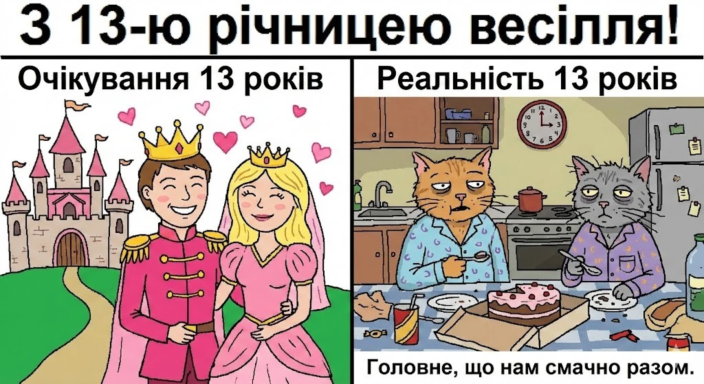 Картинки з привітаннями на 13 років весілля
