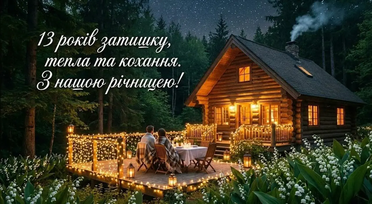 Картинки з привітаннями на 13 років весілля