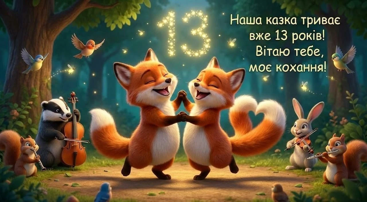 Картинки з привітаннями на 13 років весілля