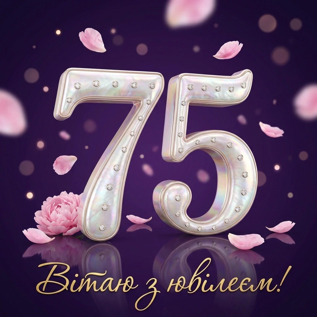 картинки з ювілеєм 75 років жінці