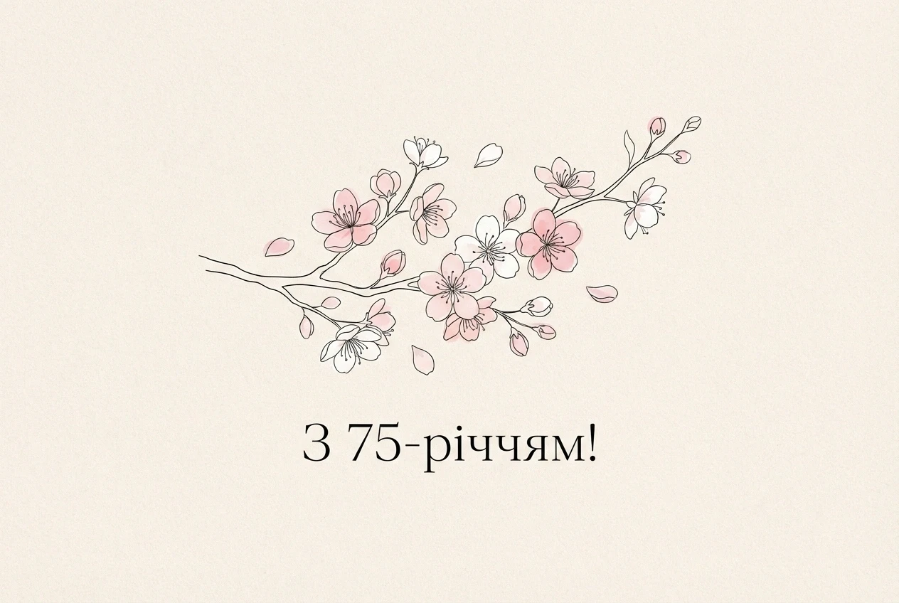 картинки з ювілеєм 75 років жінці