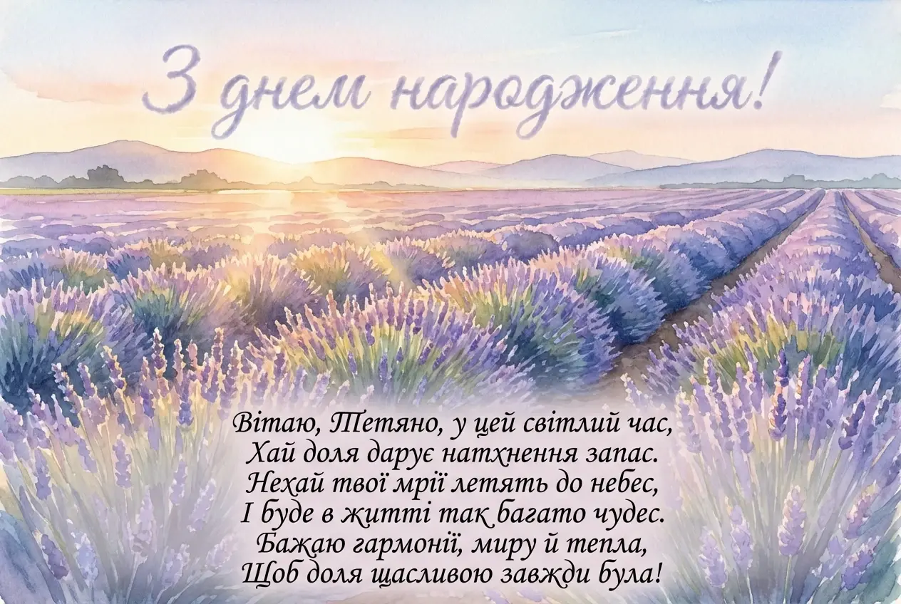 тетяна з днем народження