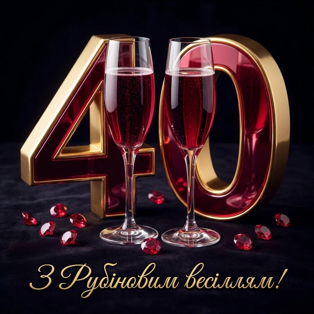 40 років весілля привітання