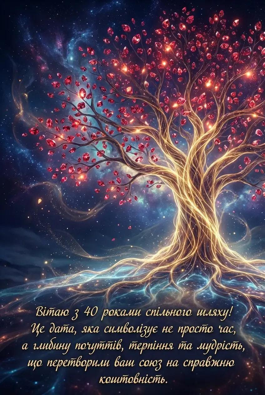 40 років весілля привітання
