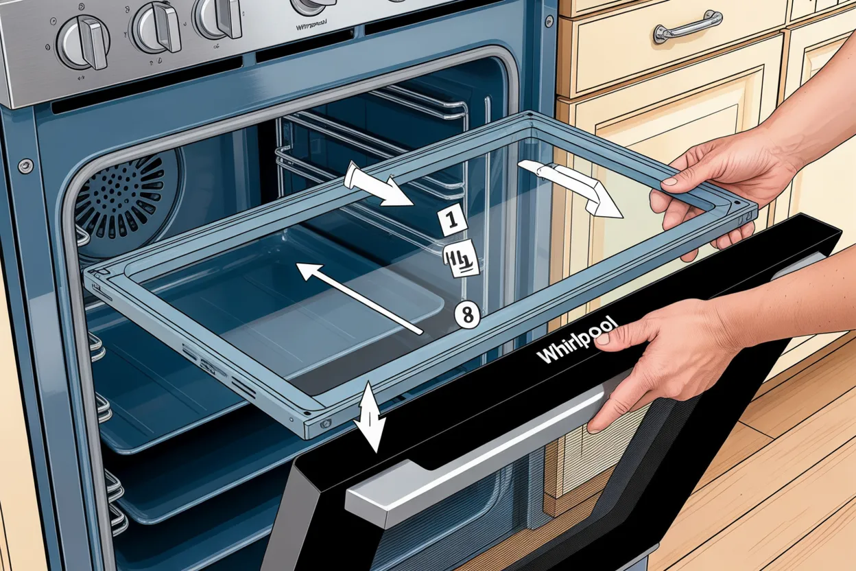 Як зняти скло з духовки Whirlpool для самостійного очищення