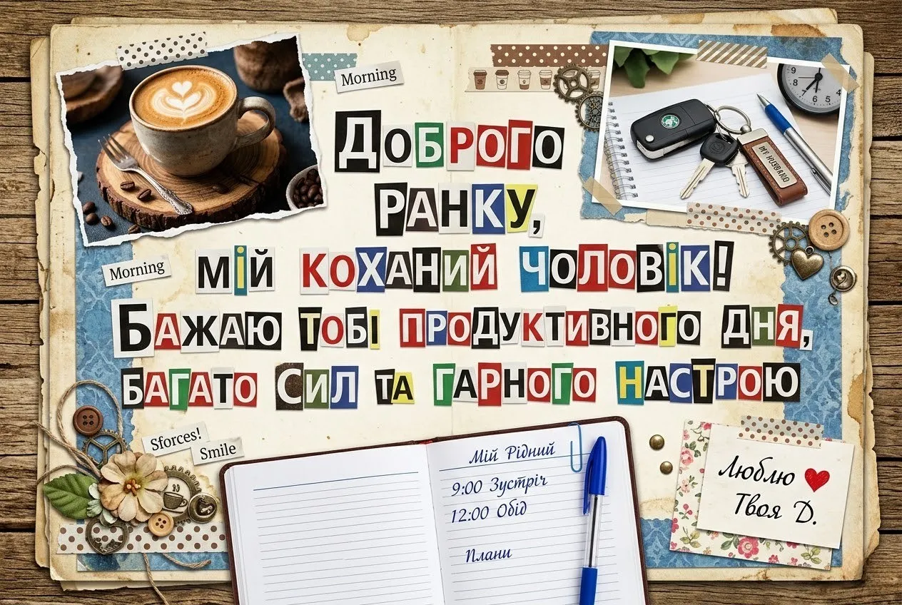 Доброго ранку, коханий мій чоловік: зворушливі листівки та найтепліші побажання для гарного дня