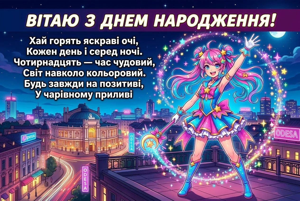 Привітання з днем народження дівчинці на 14 років: зворушливі та сучасні ідеї