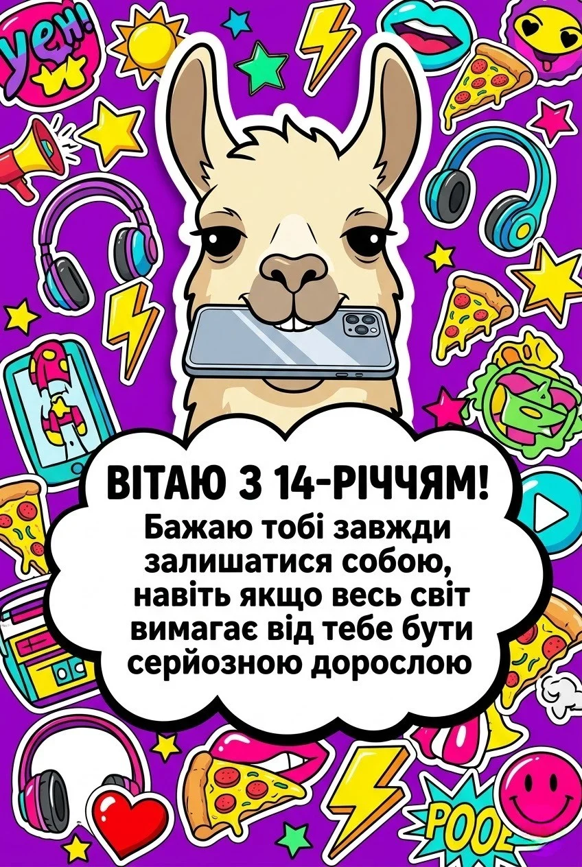 Привітання з днем народження дівчинці на 14 років: зворушливі та сучасні ідеї