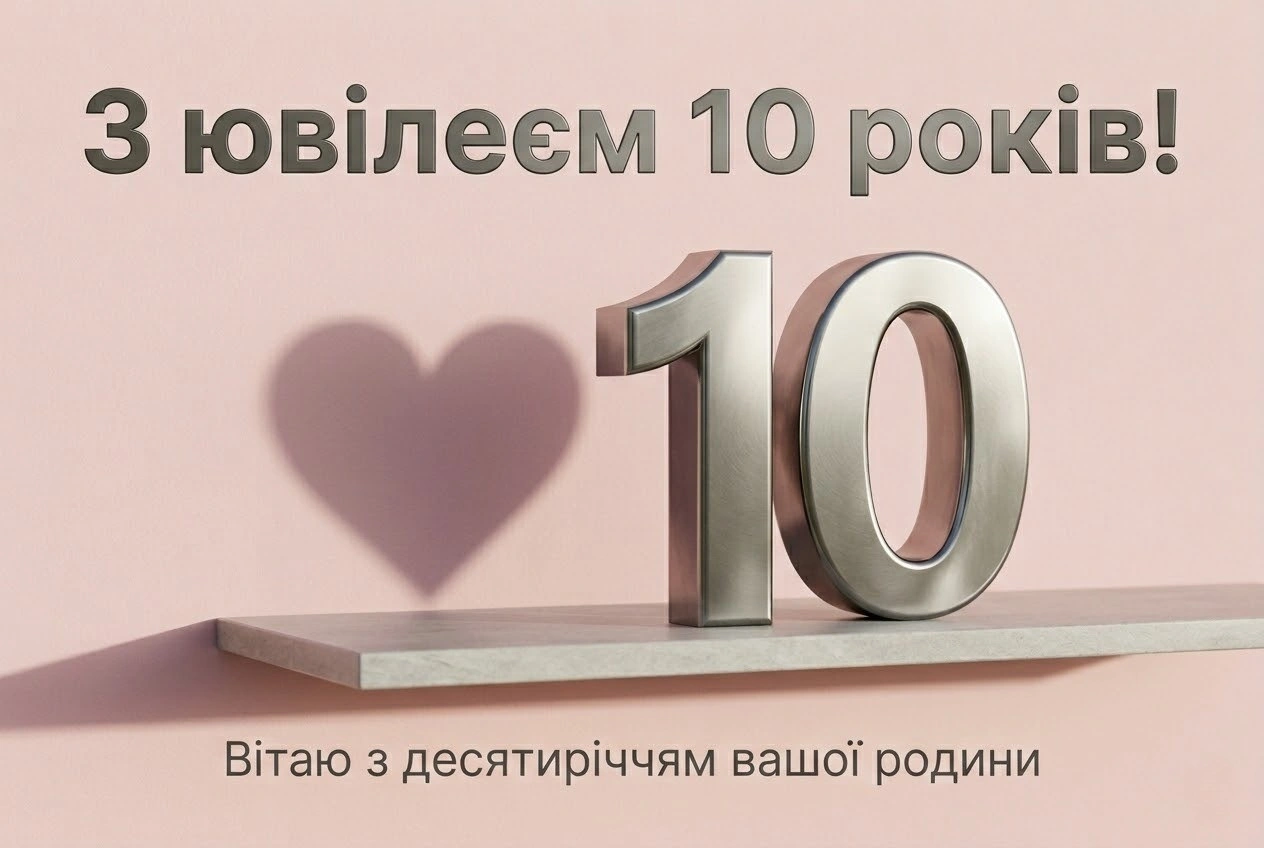 10 років разом: найкращі картинки та щирі вітання з олов’яним весіллям