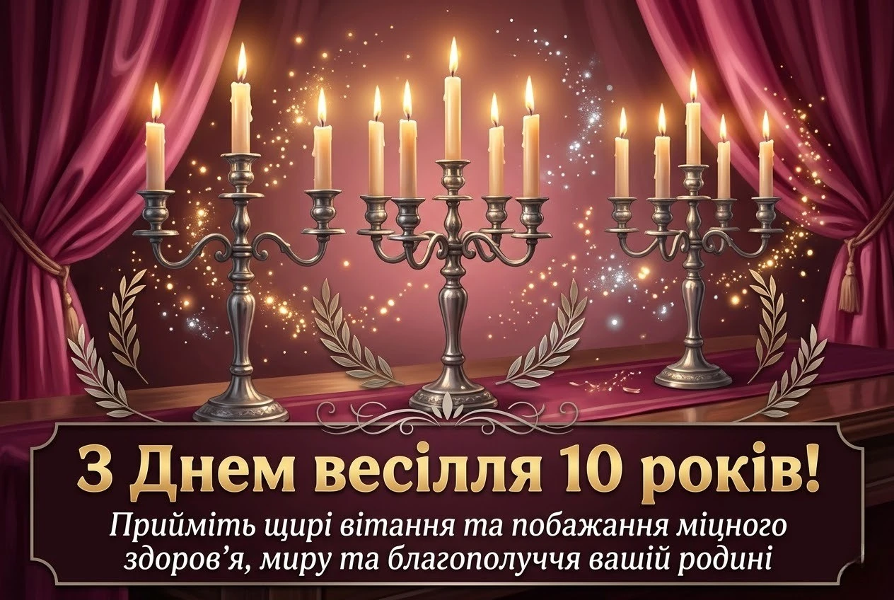 10 років разом: найкращі картинки та щирі вітання з олов’яним весіллям