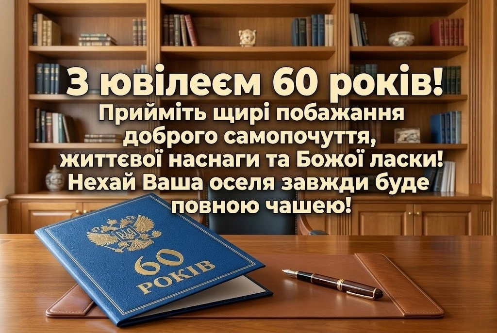 60 років — золота мудрість: підбірка щирих вітань та побажань жінці