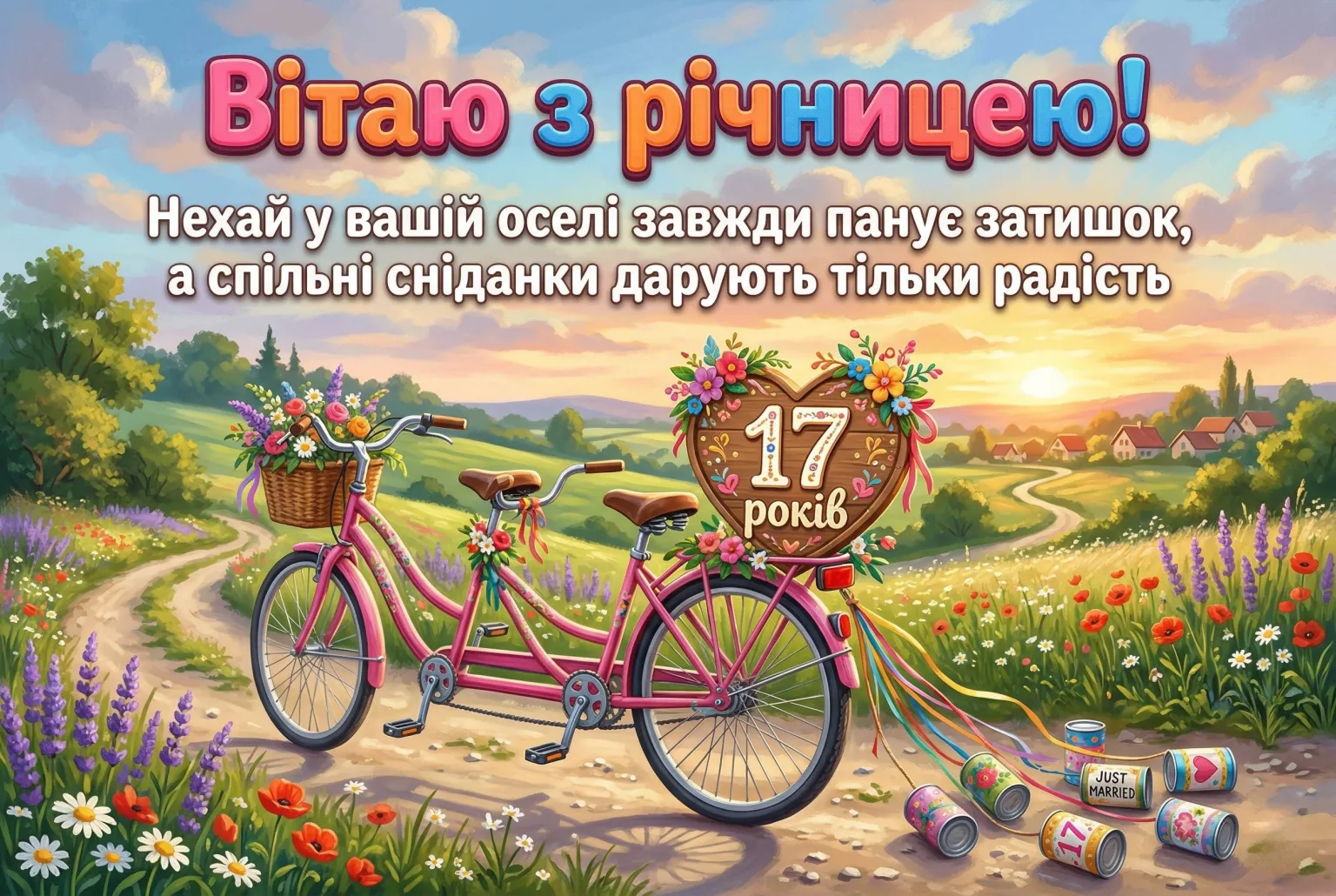 Що побажати на 17-ту річницю одруження: підбірка теплих привітань