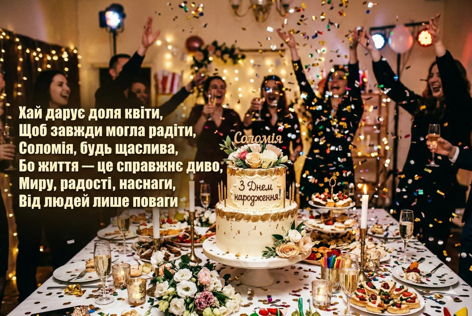 Оригінальні привітання для Соломії: картинки з днем народження та вірші на будь-який смак