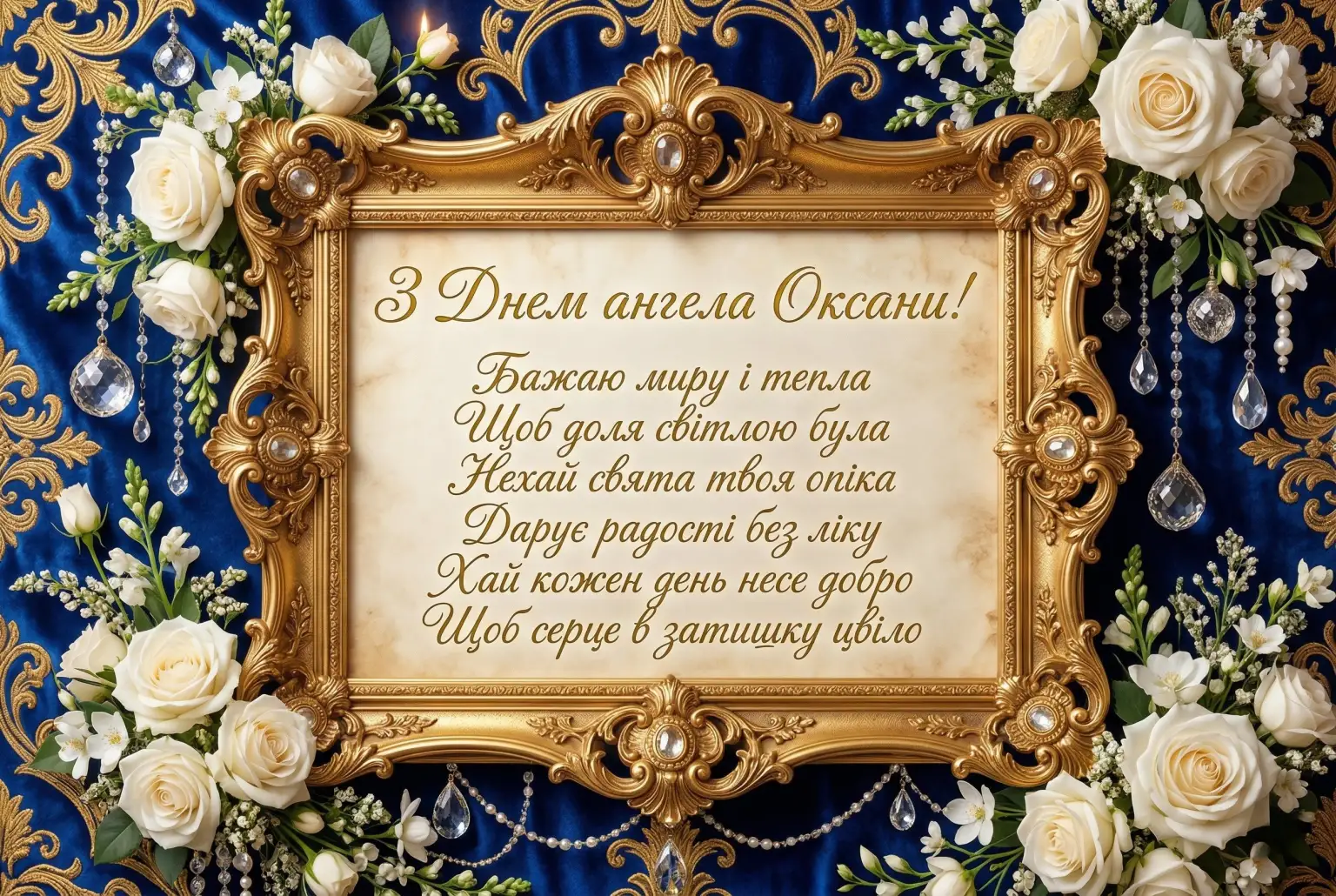 Зворушливі привітання з днем ангела для Оксани: даруйте світло та радість