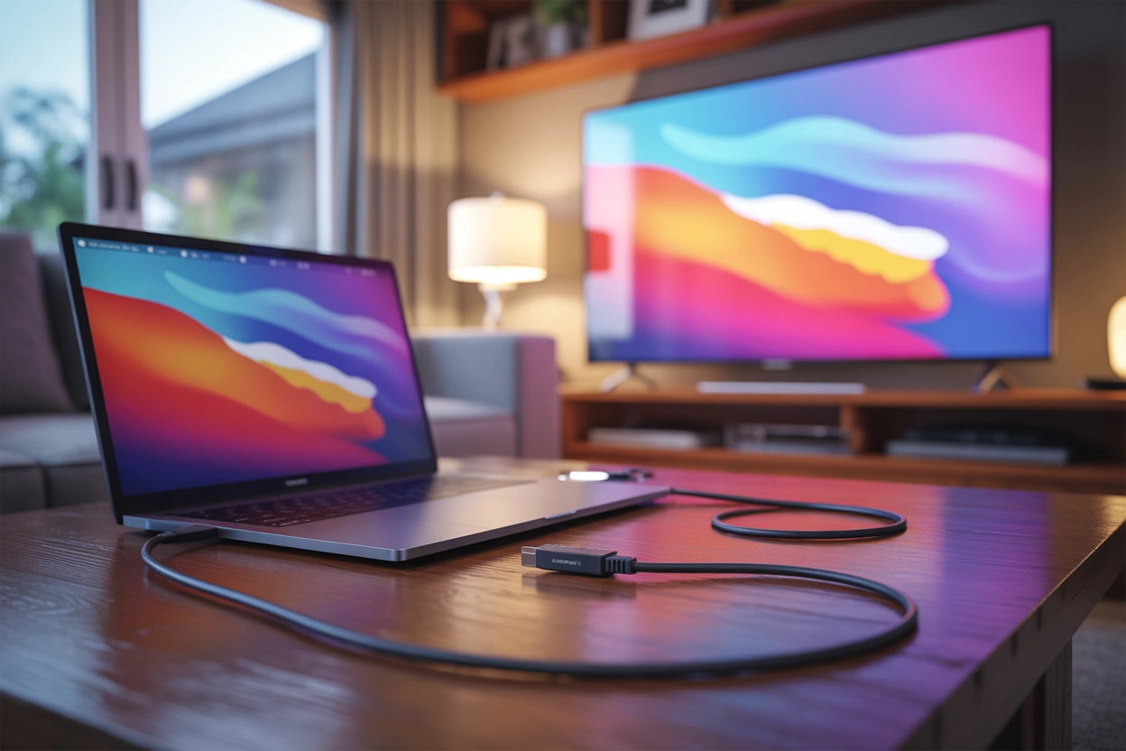 Як вивести зображення з ноута на телевізор: інструкція для Windows та Mac