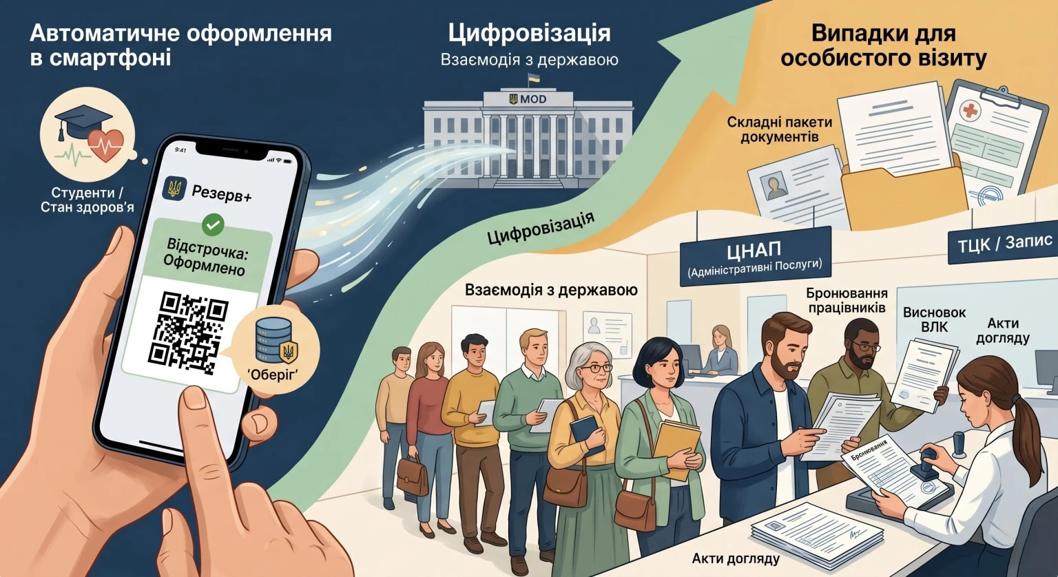 Оформлення відстрочки через застосунок Резерв+: крок за кроком