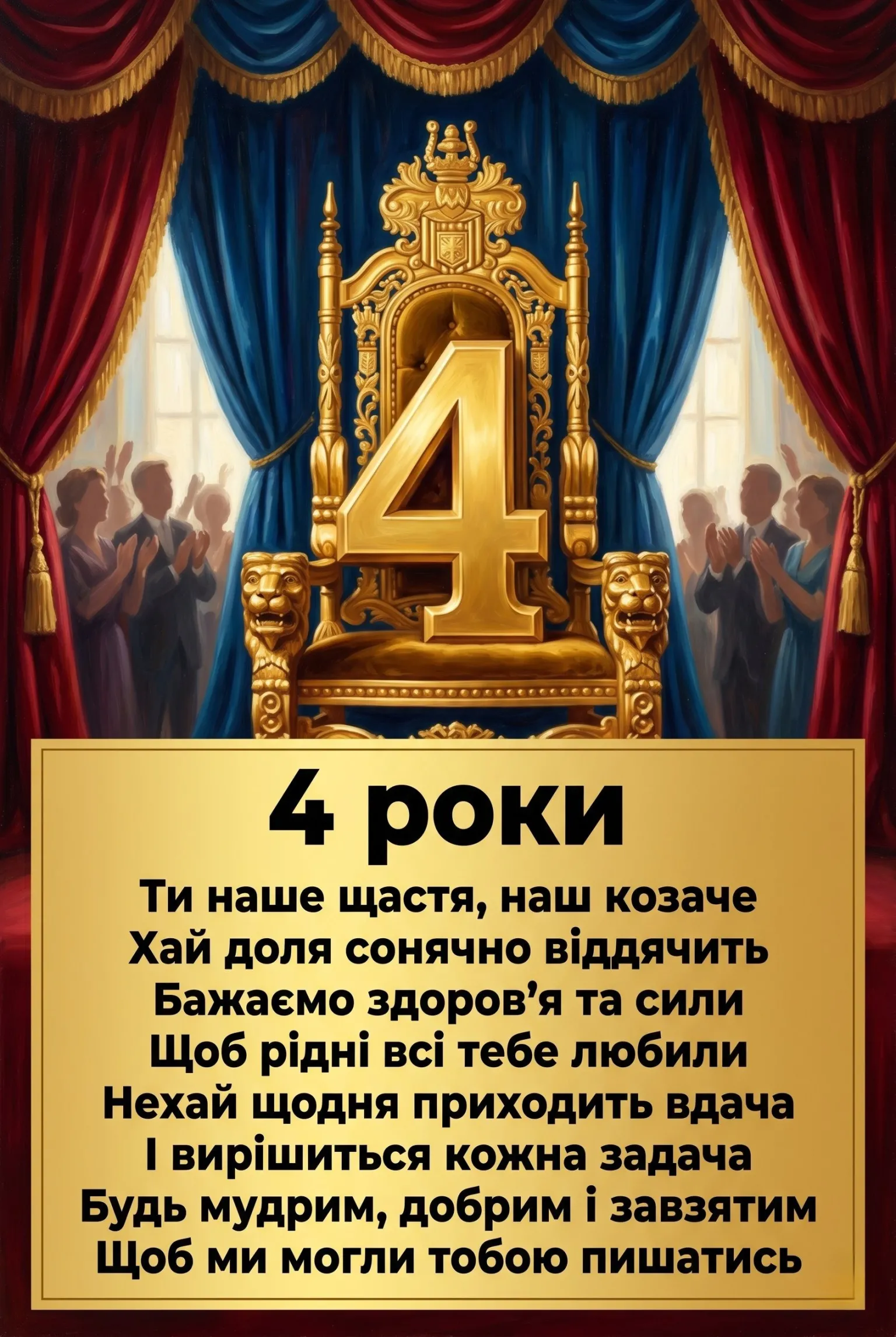 4 роки хлопчику: оригінальні поздоровлення для маленького героя