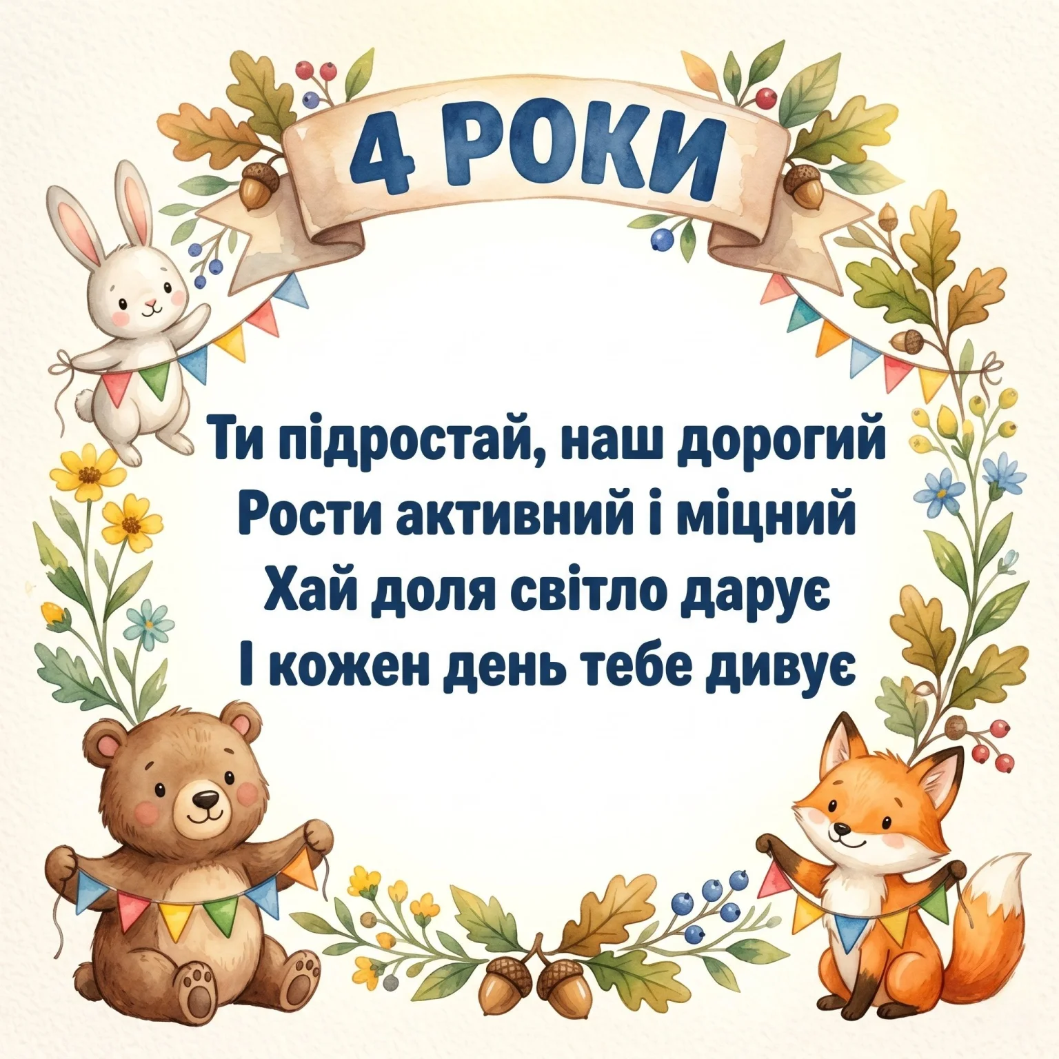 4 роки хлопчику: оригінальні поздоровлення для маленького героя
