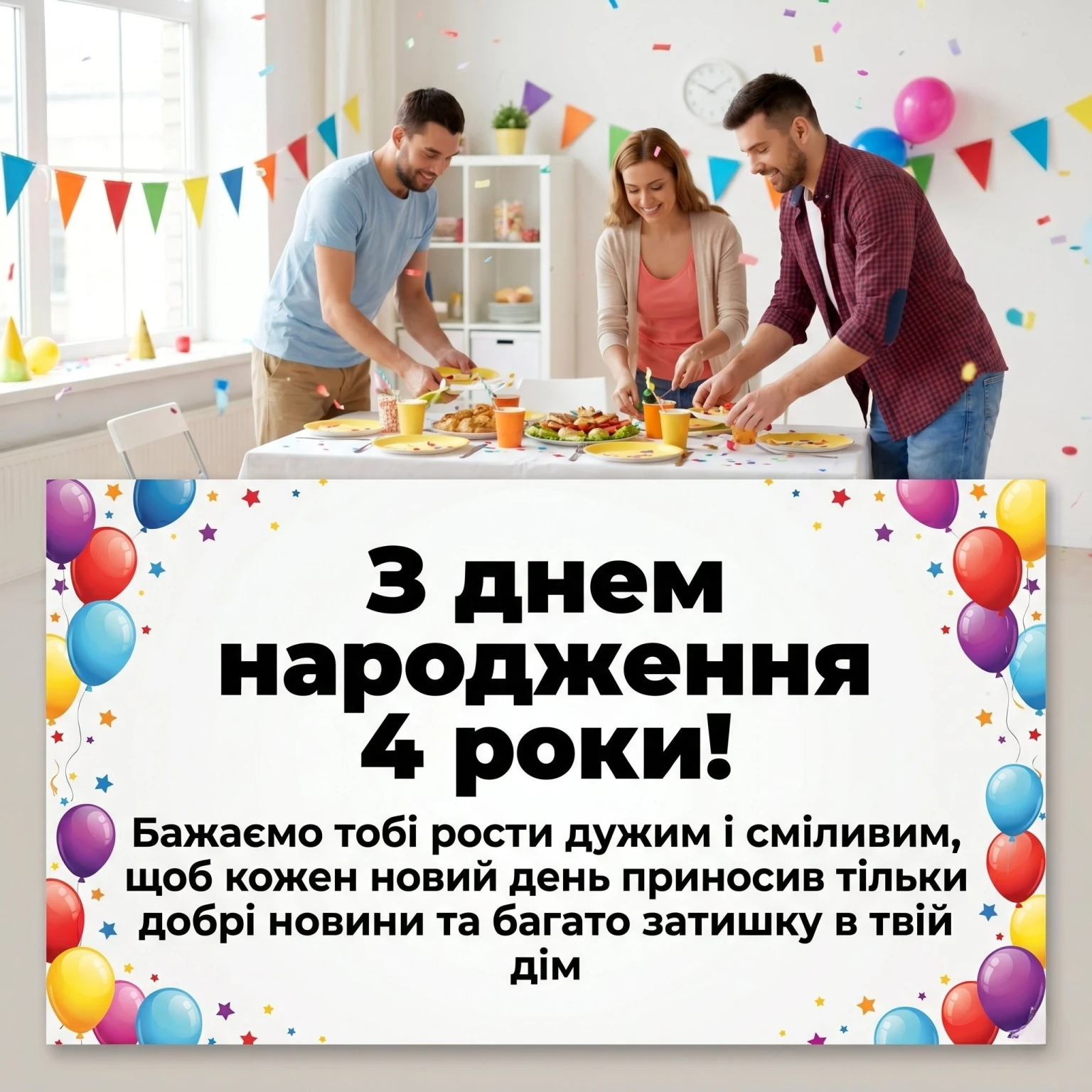 4 роки хлопчику: оригінальні поздоровлення для маленького героя