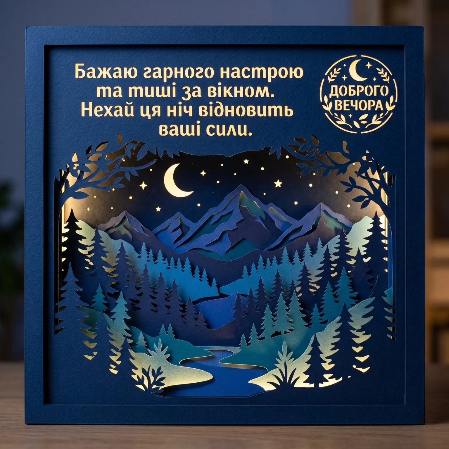 Листівки доброго вечора і спокійної ночі: душевні картинки для затишного відпочинку