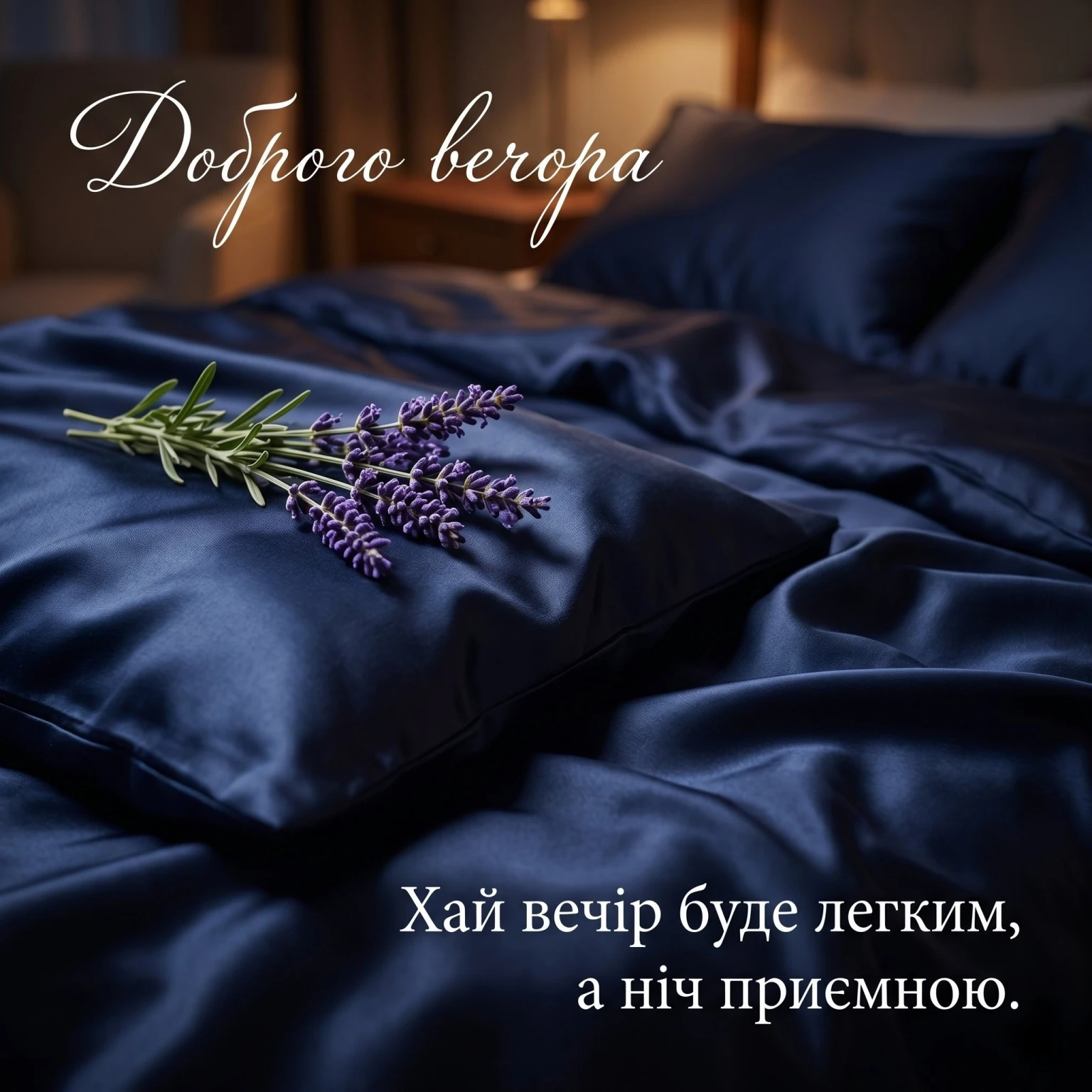 Листівки доброго вечора і спокійної ночі: душевні картинки для затишного відпочинку