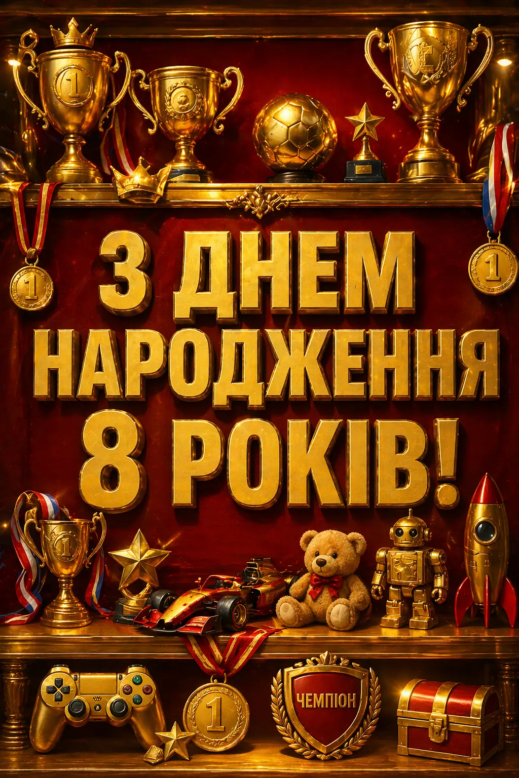 Привітання з 8-річчям хлопчику: від батьків, друзів та рідних