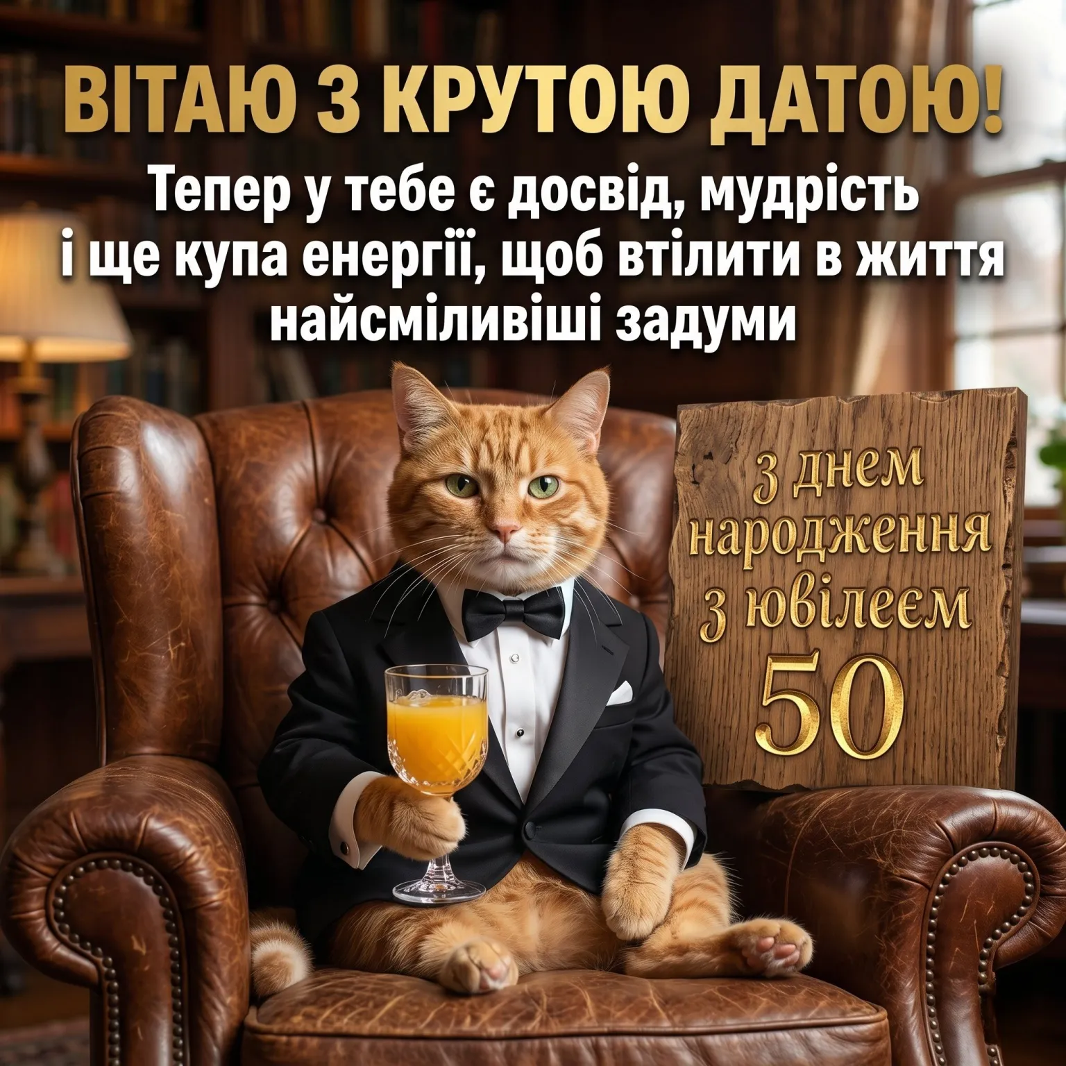 Привітання з днем народження з ювілеєм 50: слова, що торкаються серця