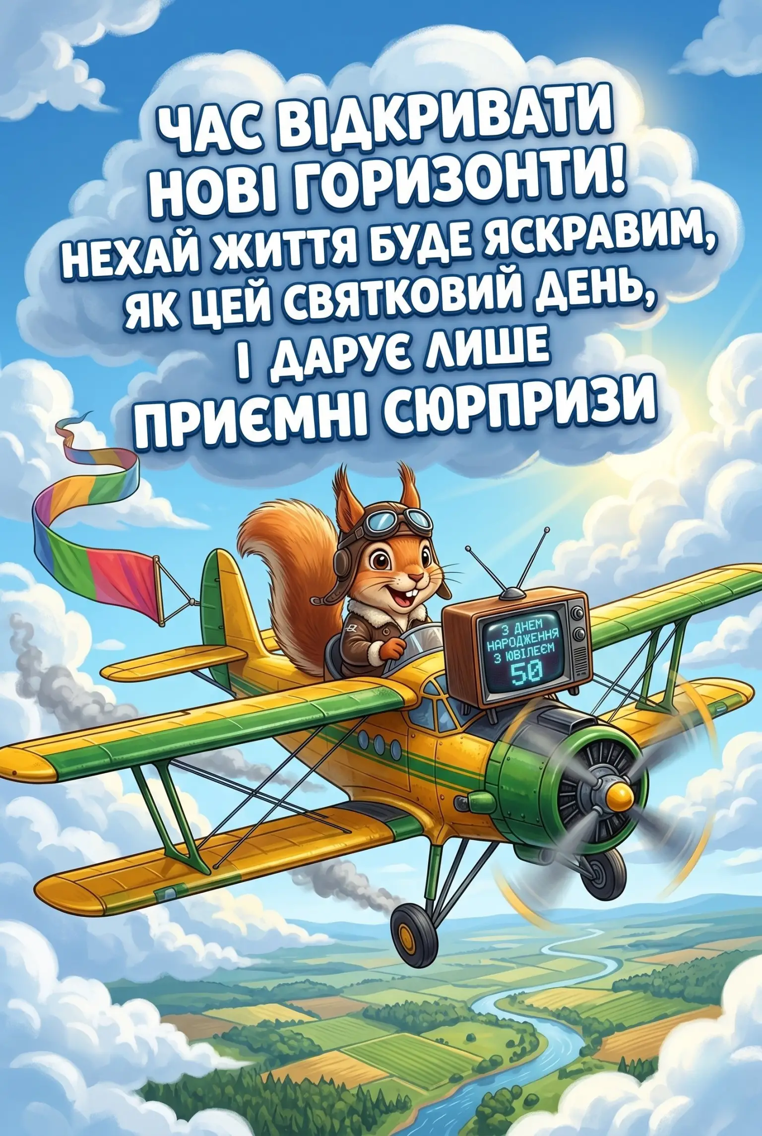 Привітання з днем народження з ювілеєм 50: слова, що торкаються серця