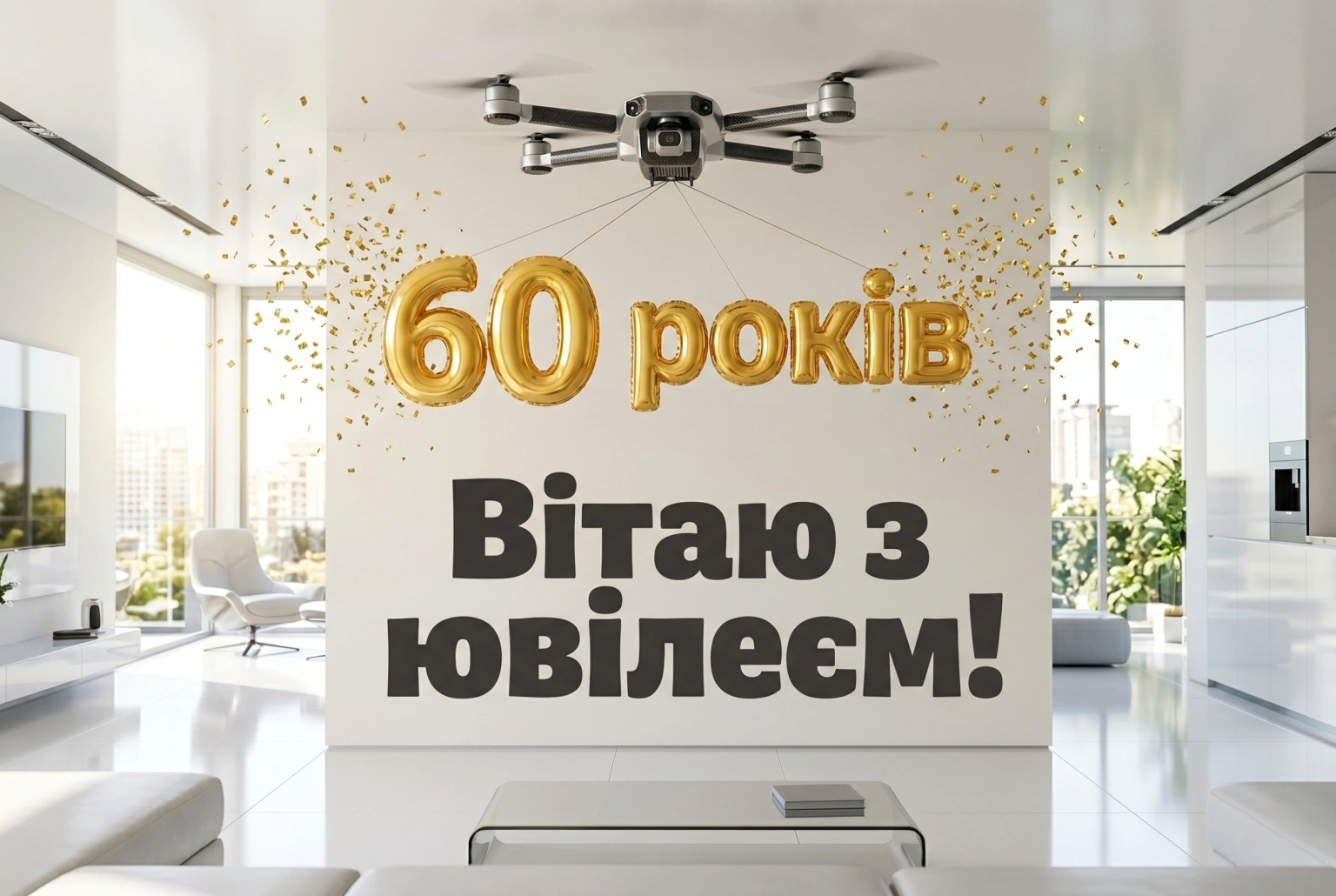 Картинка чоловіку з ювілеєм 60 років: підбірка листівок та щирих побажань