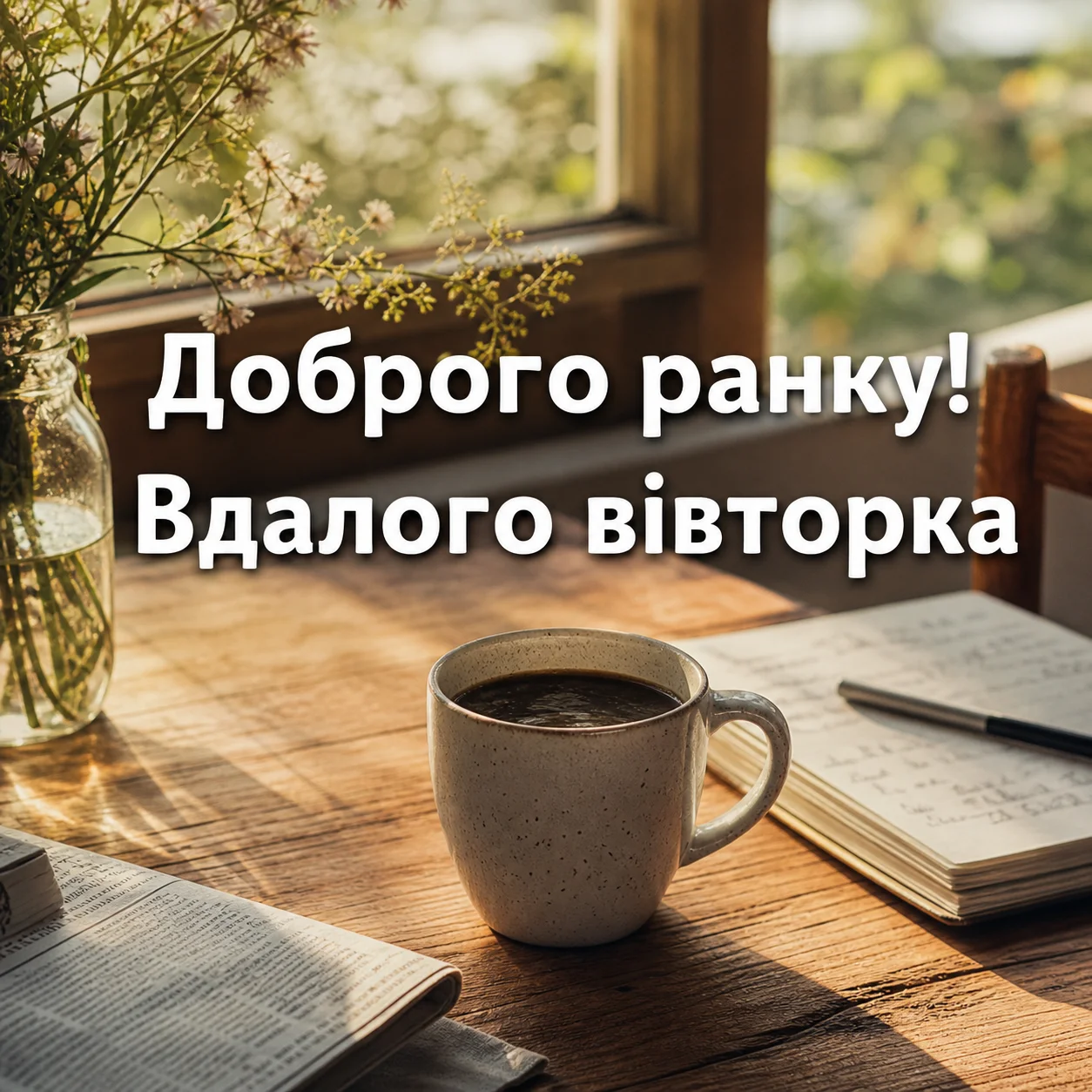 Картинки доброго ранку та гарного вівторка: душевні листівки для натхнення та гарного настрою