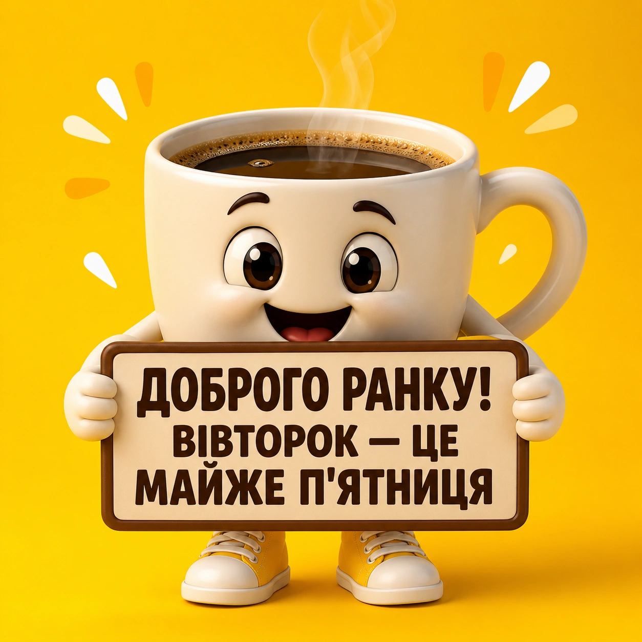 Картинки доброго ранку та гарного вівторка: душевні листівки для натхнення та гарного настрою