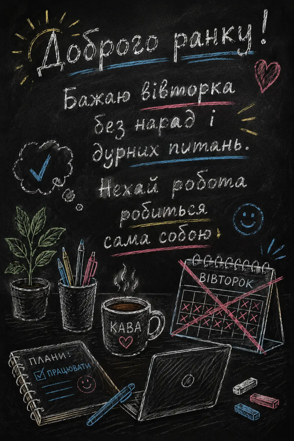 Картинки доброго ранку та гарного вівторка: душевні листівки для натхнення та гарного настрою