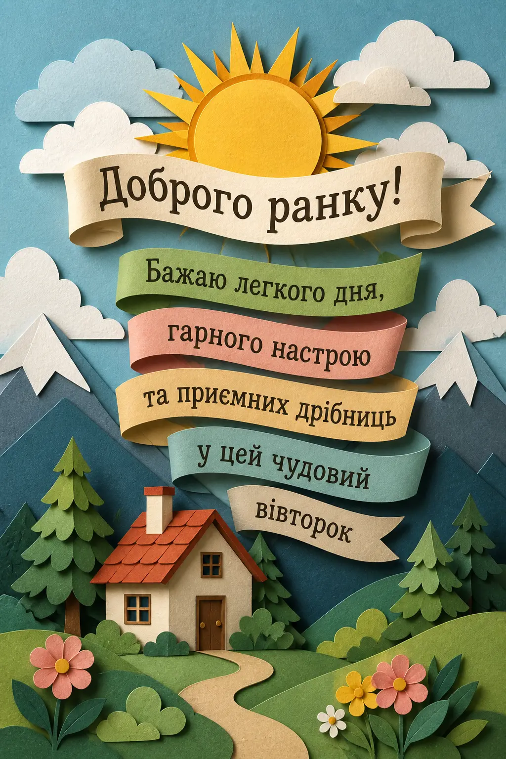 Картинки доброго ранку та гарного вівторка: душевні листівки для натхнення та гарного настрою
