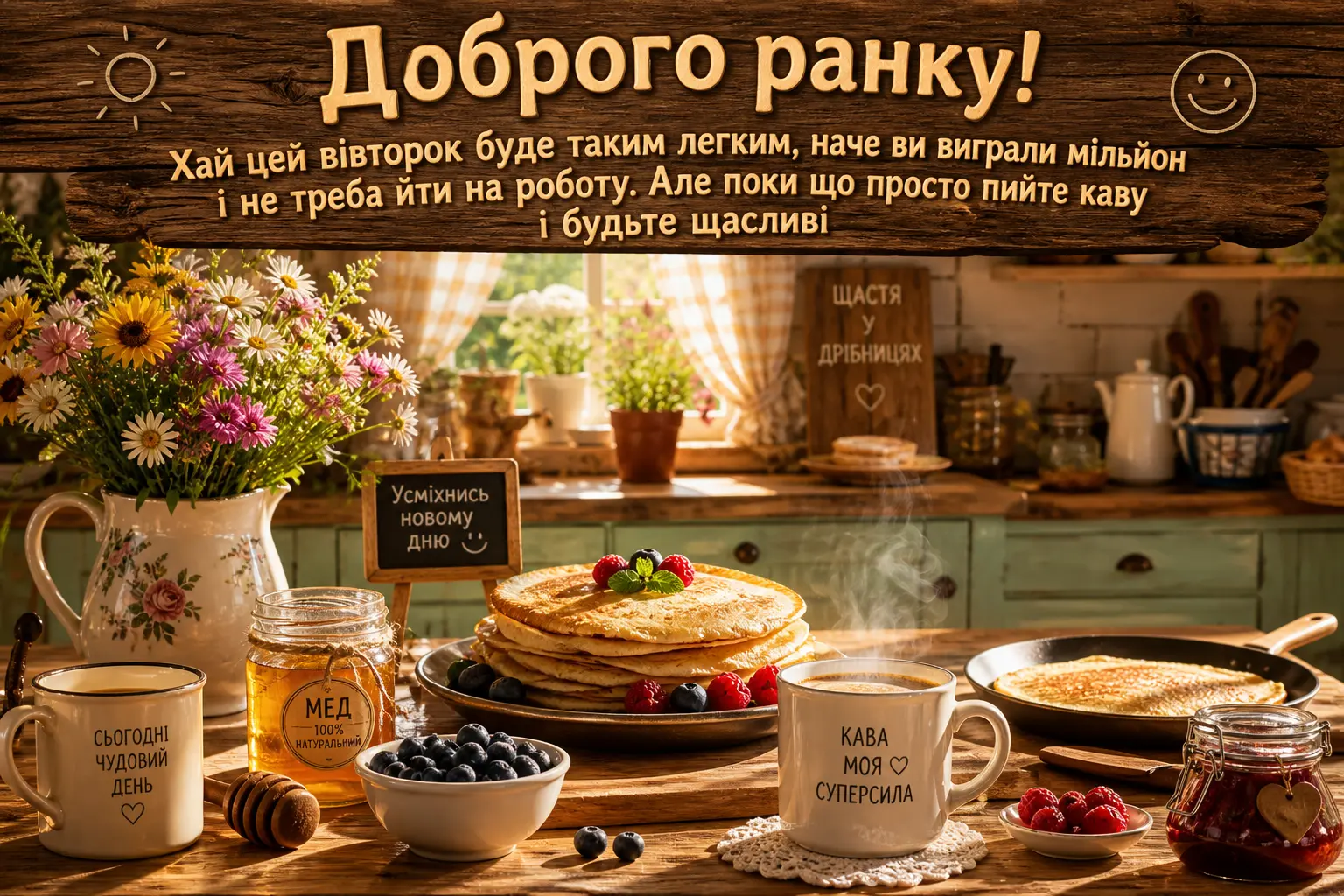 Картинки доброго ранку та гарного вівторка: душевні листівки для натхнення та гарного настрою