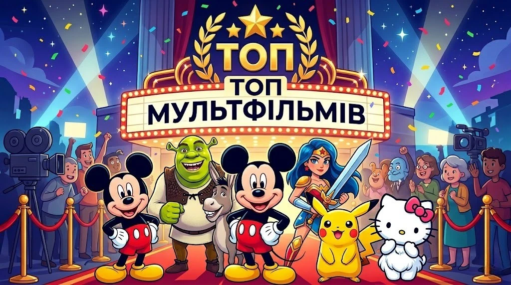 Топ мультфільми для неодноразового перегляду