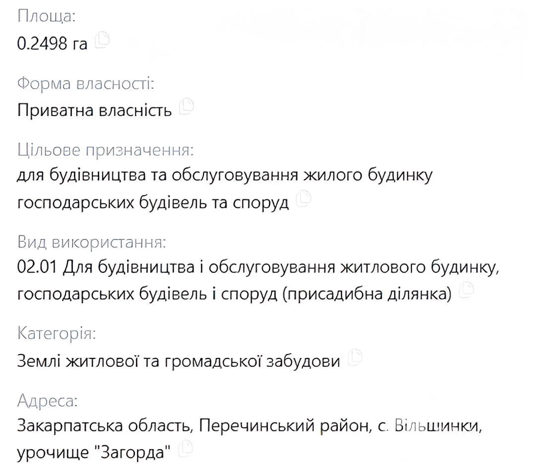 Співачка Йолка досі має земельну ділянку на Закарпатті
