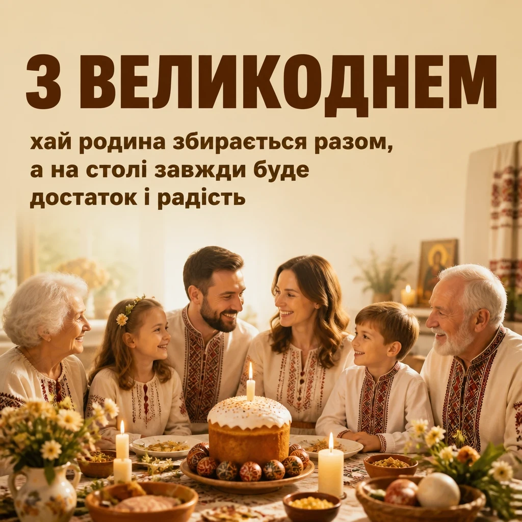 привітання з великоднем
