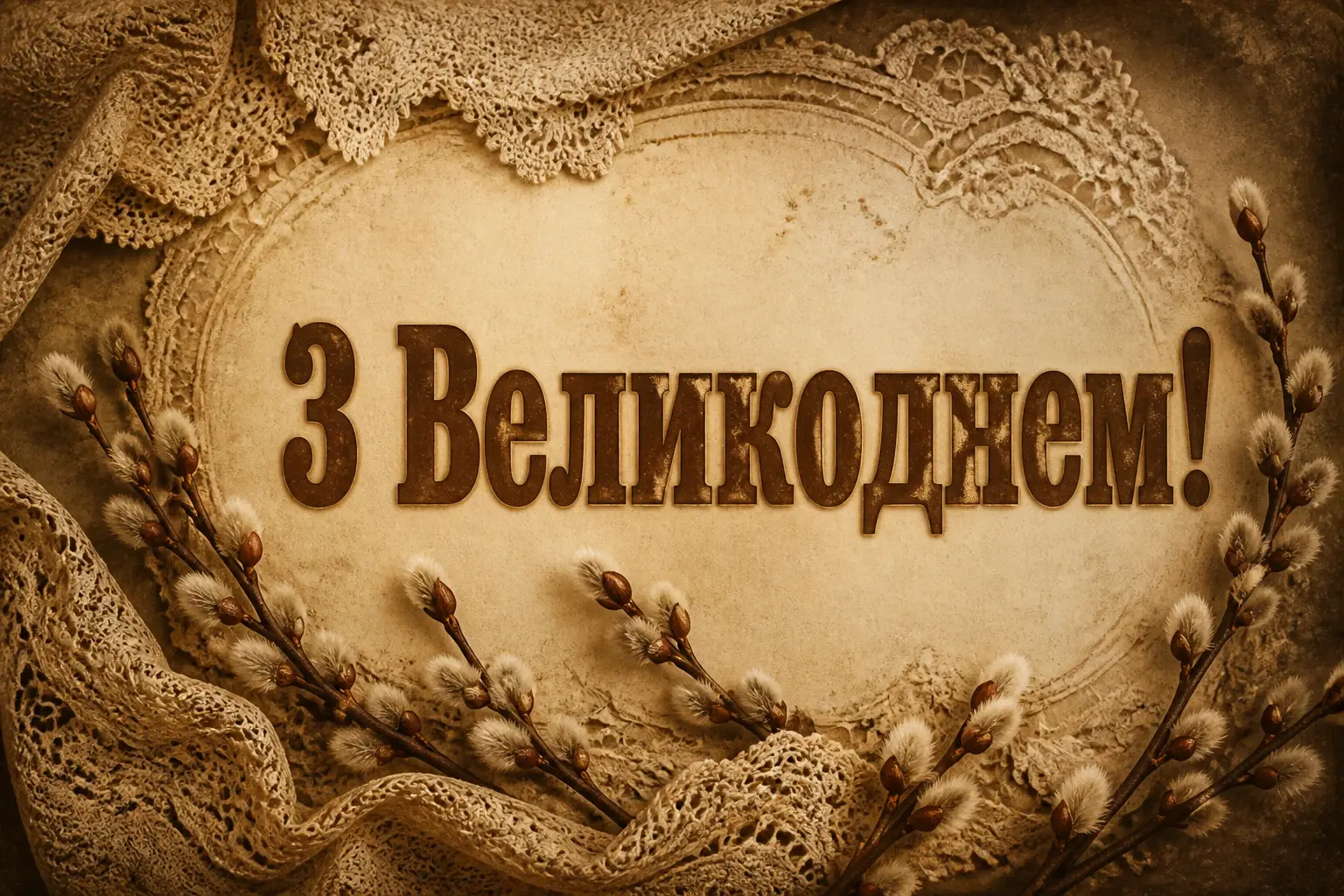 привітання з великоднем