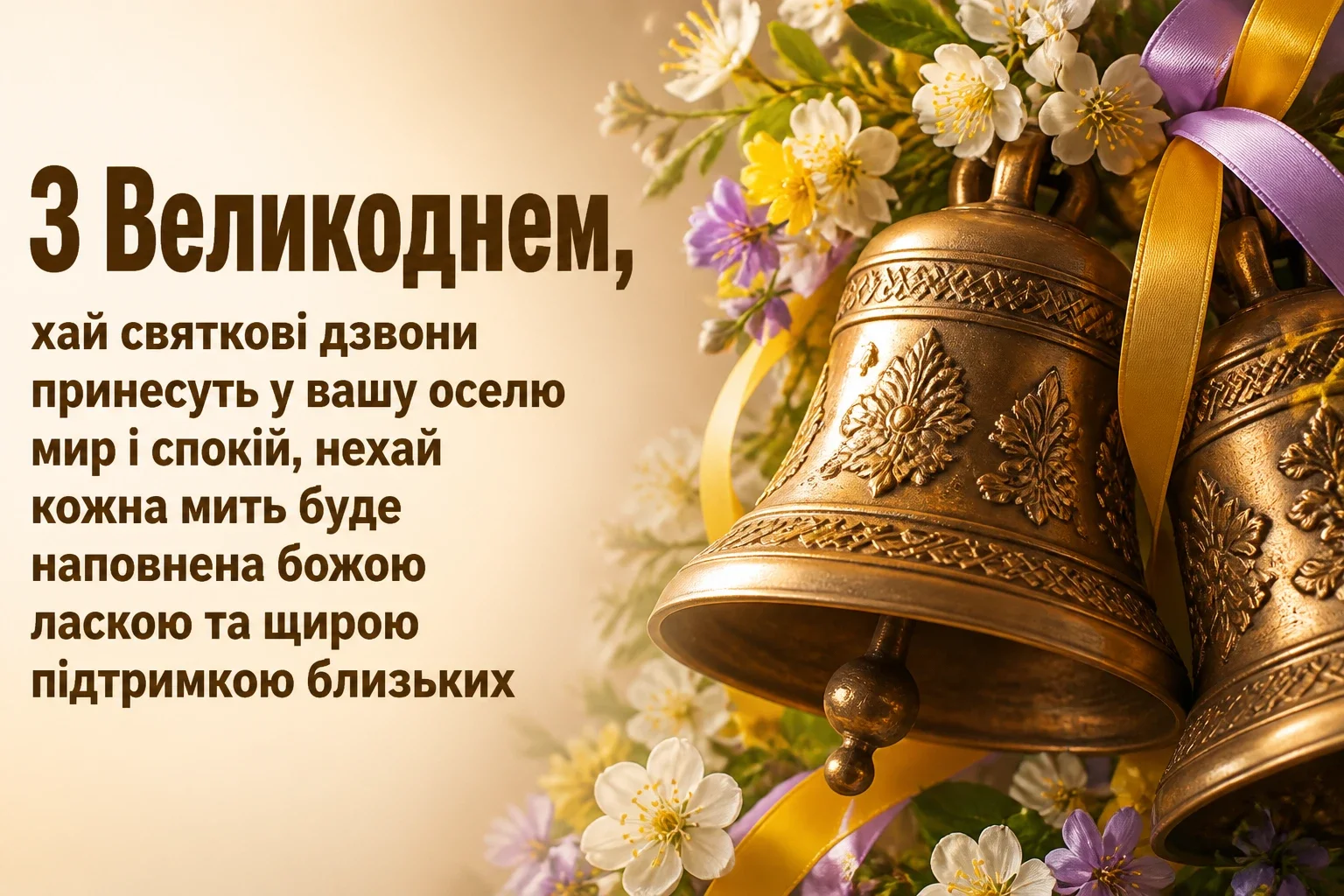 привітання з великоднем
