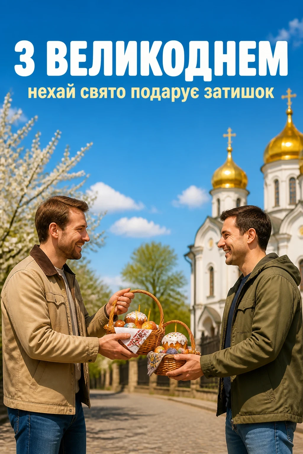 привітання з великоднем